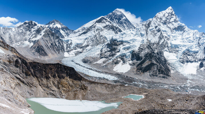 Blick vom Kalar Pattar in Richtung Mt. Everest | © DAV Leipzig