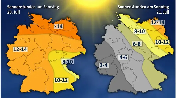 Sonnenstunden am Wochenende | © tagesschau.de